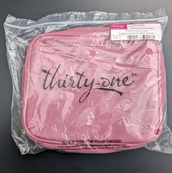 Organizing Zip Case in Sweet Blossom Pebble by Thirty-one - Picture 3 of 5